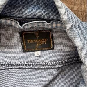 Trussardi Gray Denim Jacket